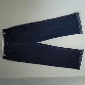 ENYCE jeans by Sean Combs womens 10 frayed hems straight leg